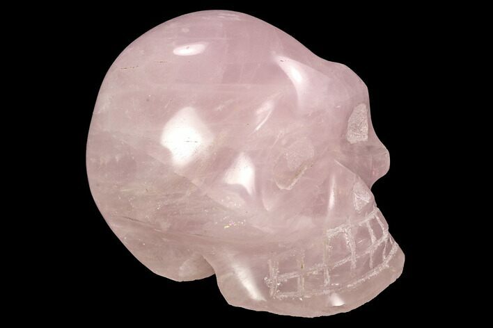 Polished Rose Quartz Crystal Skull #99605